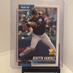 AGUSTIN RAMIREZ 2026 TOPPS SERIES GOLD CUP ROOKIE CARD-75th Anniversary